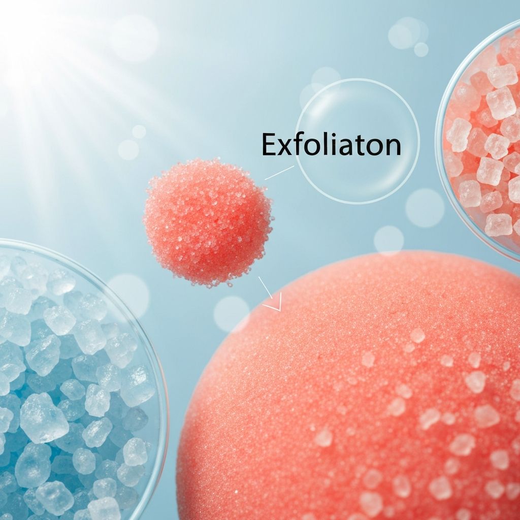 Exfoliering process illustration