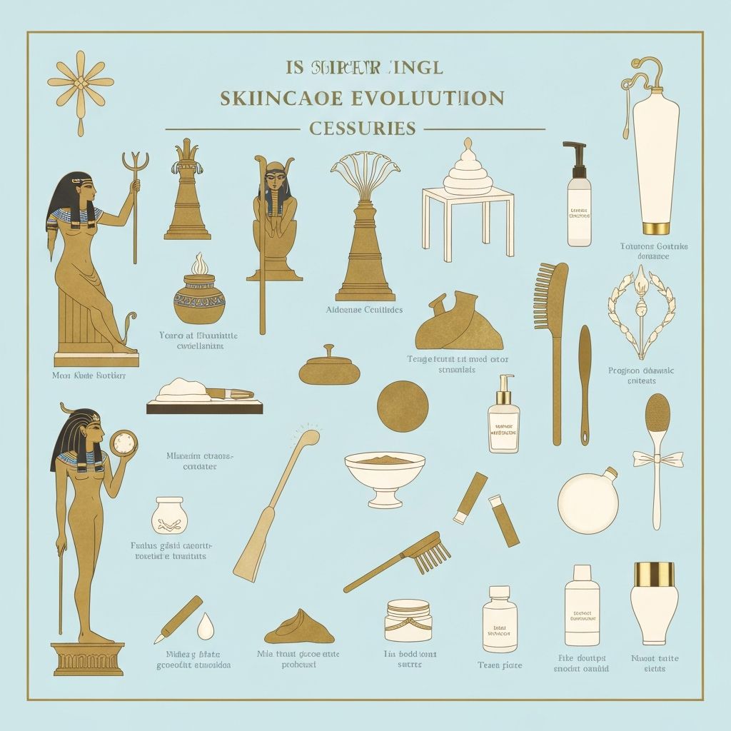 Hudvårdshistoria timeline